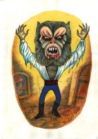 Movie Monsters: Curse of the Werewolf Comic Art